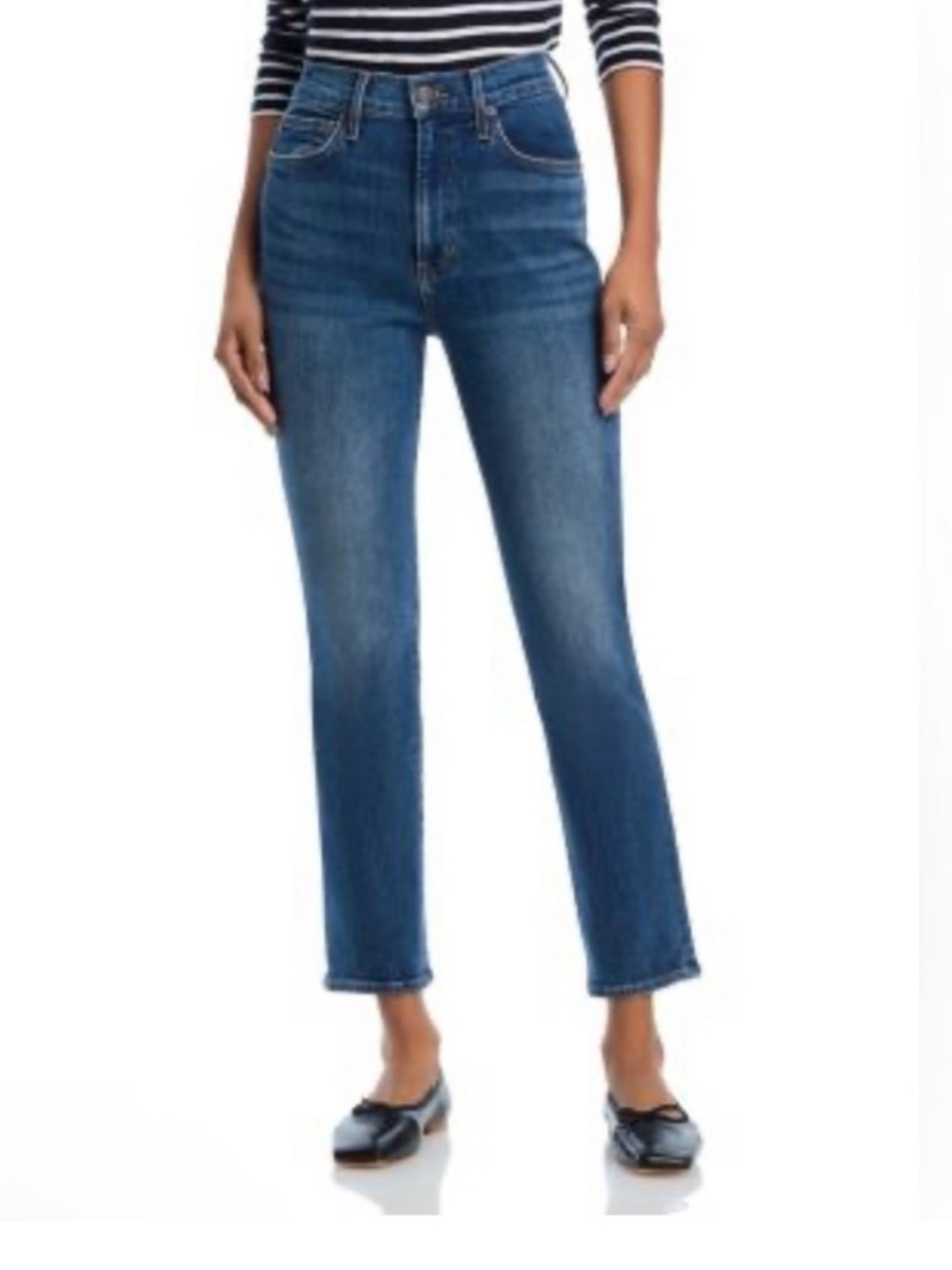 Veronica Beard Ryleigh Ankle High Rise Slim Straight in  Bright Blue Size 28